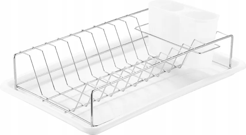 Prato Kuchinox edényszárító, fehér-króm, 380 mm, galvanizált acél