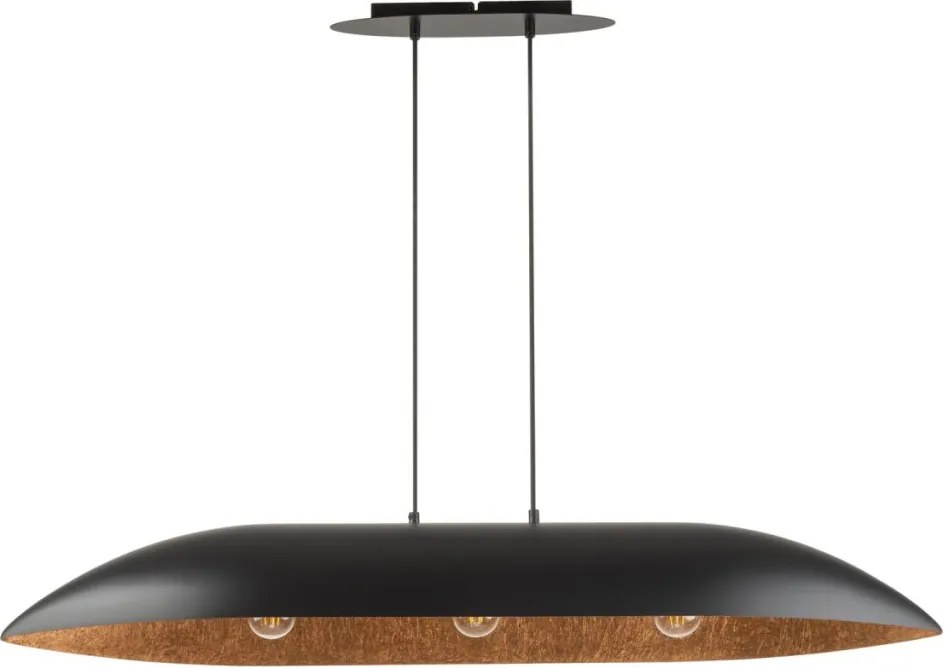 SIGMA LIGHTING 40634 GONDOLA Modern Függesztett Lámpa Fekete, Réz E27 IP20