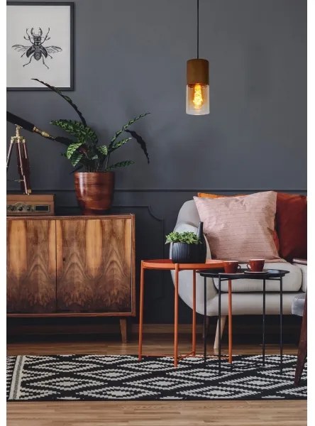 Lucide 74410/01/62 - Csillár zsinóron ZINO 1xE27/60W/230V barna