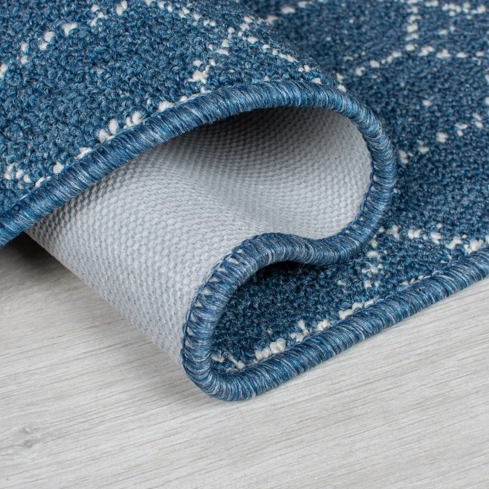 Sötétkék mosható futószőnyeg 57x230 cm Argyll – Flair Rugs