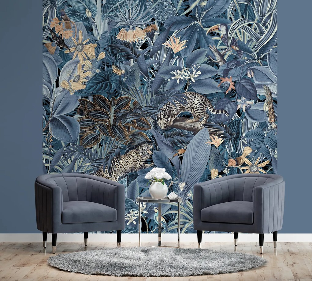 Gario Fotótapéta Kék természet absztrakció - Andrea Haase Anyag: Vlies, Méret: 250 x 250 cm