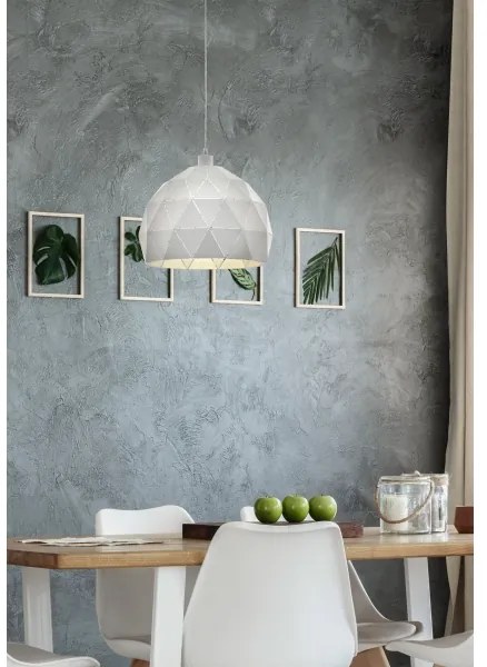 Eglo 97855 - Csillár zsinóron ROCCAFORTE 1xE27/60W/230V