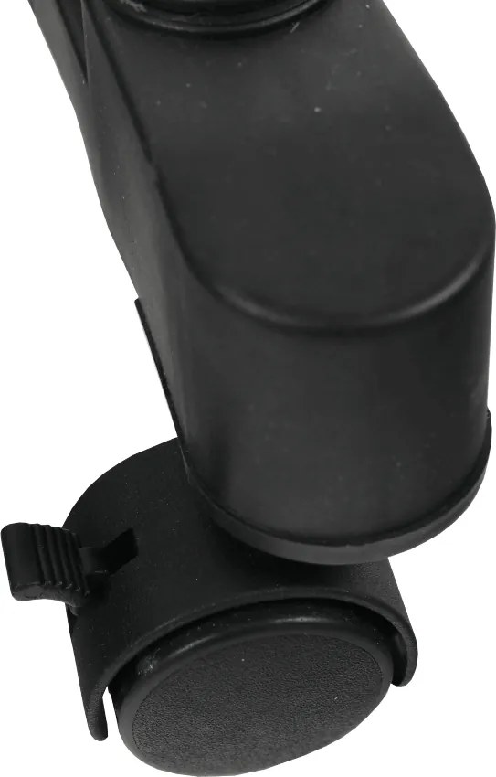 Görgős ruhaálvány, rozsdamentes fém/fekte műanyag, DOLFO NEW