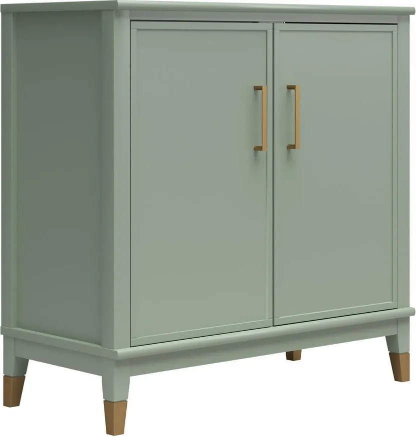 Zöld szekrény 86x85x41 cm Westerleigh – CosmoLiving by Cosmopolitan