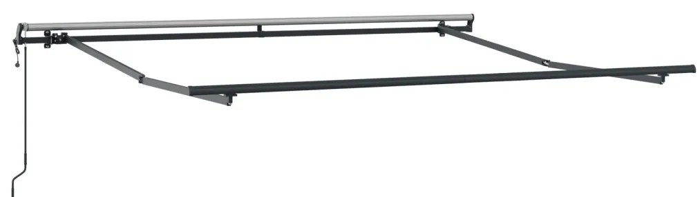 Behúzható napellenző narancssárga és barna 350 x 250 cm szövet