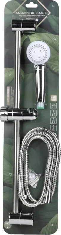 Zuhanyfej szett 3 fúvókával, fali tartóval, 150 cm-es gégecsővel