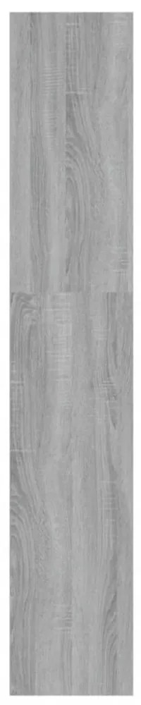 szürke sonoma színű könyvszekrény/térelválasztó 100x30x166 cm