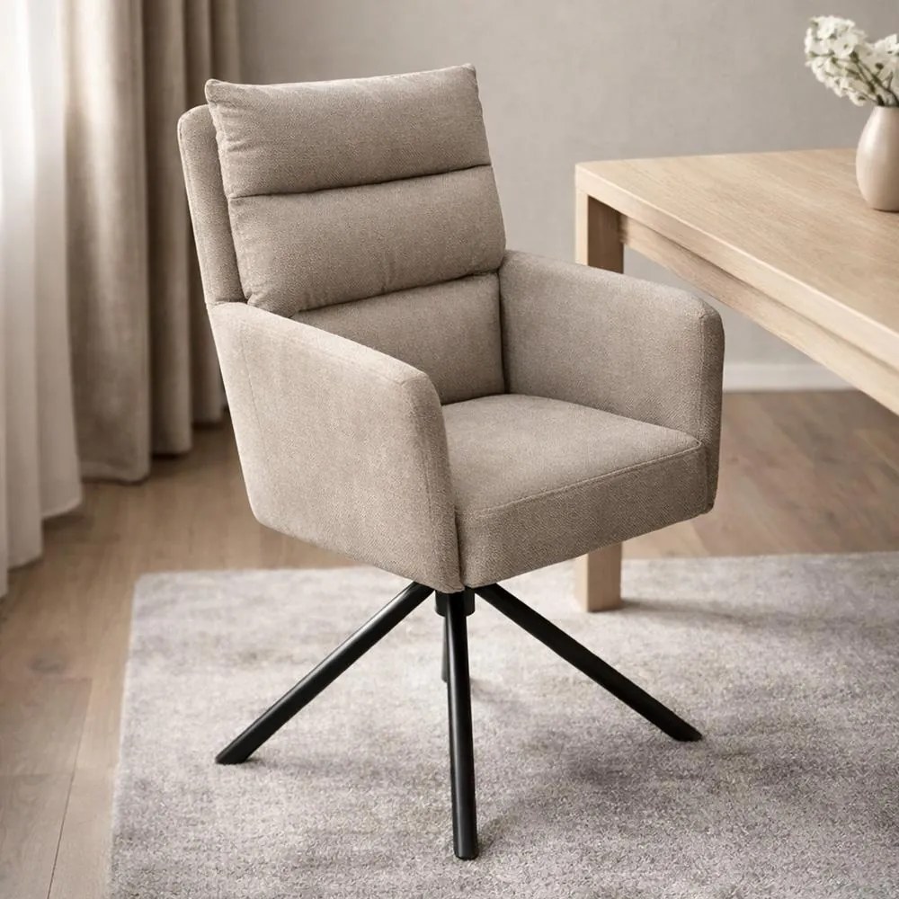 AVENBERG TESSA Forgó étkezőszék szett - 2 db, bézs