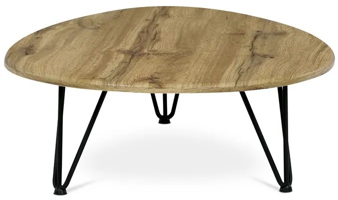 Dohányzóasztal 94 × 69 × 25 cm MDF vadtölgy AF-3013 OAK