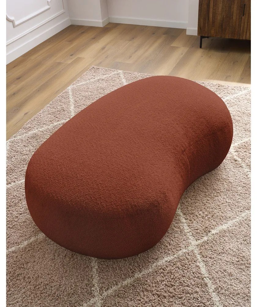 Téglavörös buklé szövet lábtartó Saint-Germain – Bobochic Paris