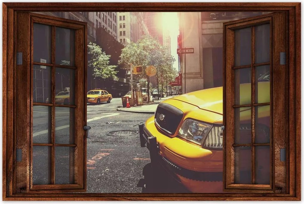 Poszterek 60x40 Sárga taxi Taxi