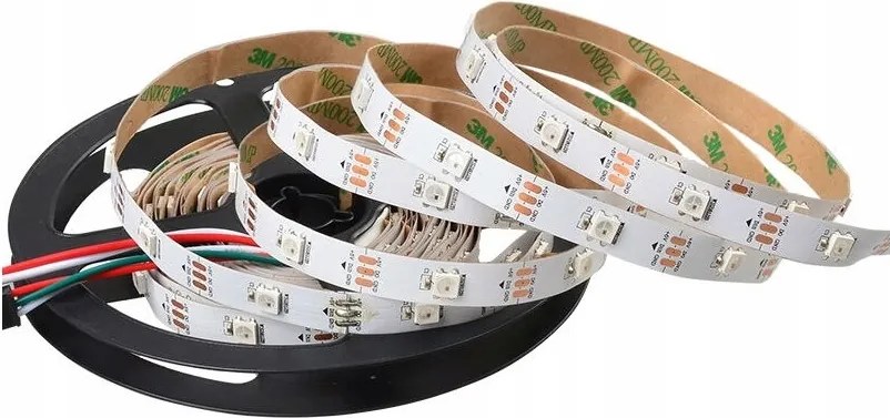 Led szalag Led címezhető WS2812B 30 LED/m fehér 1m IP20