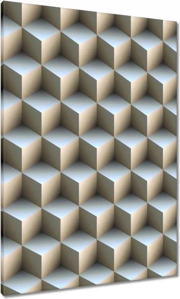 Festmények 70x100 3D kockák