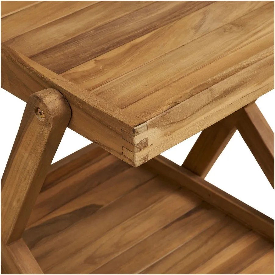 Tömörfa gurulós zsúrkocsi 50x86 cm Pasaku – House Nordic