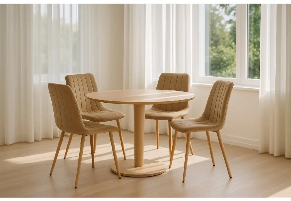 Barna bársony szék LAVA