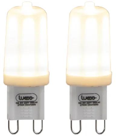 2 db G9 szabályozható LED lámpa 3W 280 lm 2700K