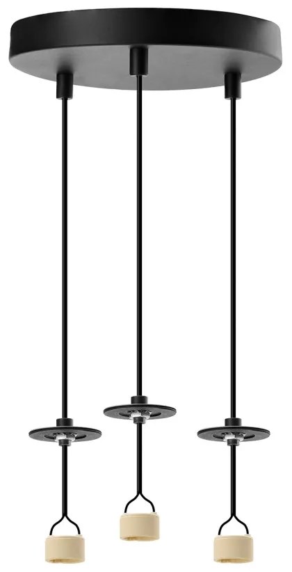 LUCAS BASE 3R Függeszték GU10 BK