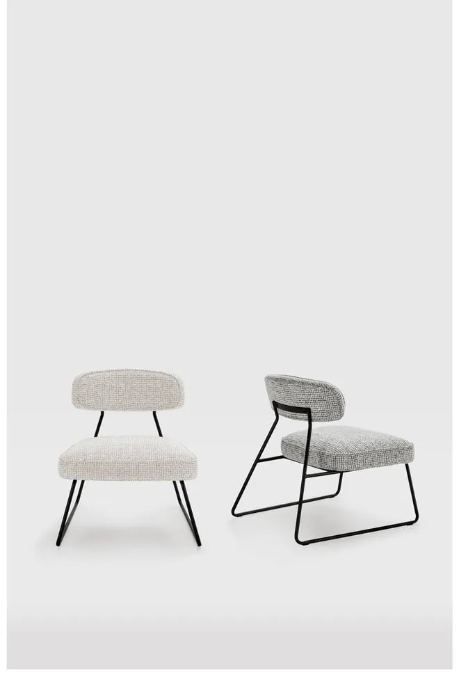 Fehér-bézs fotel Elon – Marckeric