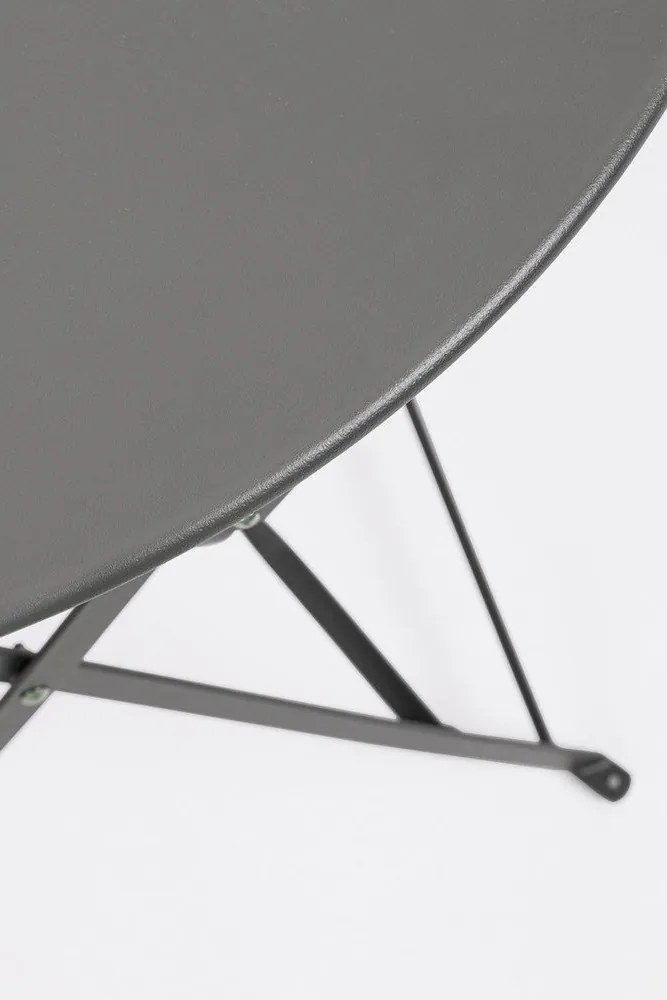 Antracitszürke acél kétszemélyes kerti étkezőgarnitúra Austin – Bizzotto