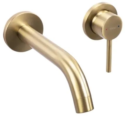 REA-B5334 - OWEN mosdócsaptelep rejtett beépítéshez, szálcsiszolt arany