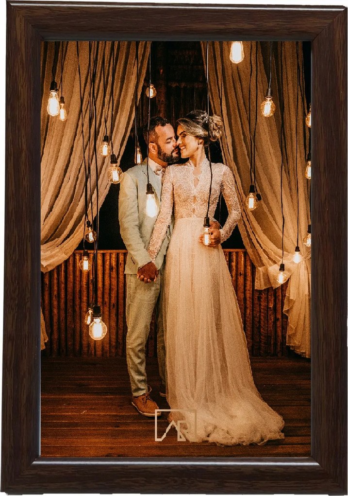 Képkeret 13x18 barna loft Aura Brown