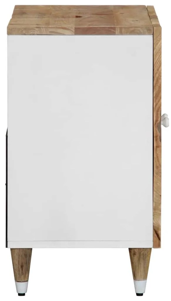 Tömör mangófa fürdőszobai mosdószekrény 62 x 33 x 58 cm