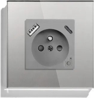 Konnektor Usb A+c 20W Wifi Üveg Érintkező Tuya Energia Mérés