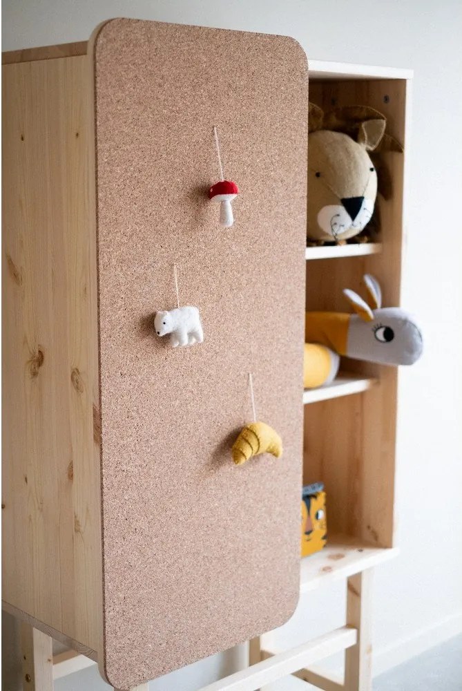 Slide borovi fenyő könyvespolc, 70 x 142 cm - Karup Design