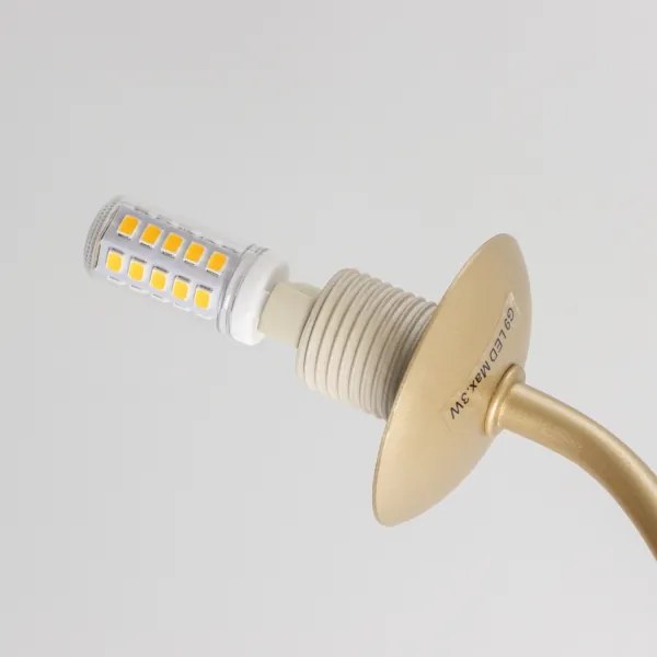 Brilagi - LED Felületre szerelhető csillár MISTEL 15xG9/3W/230V arany