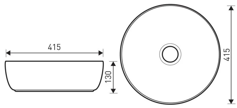 KR-98 STONE kerámia design mosdó