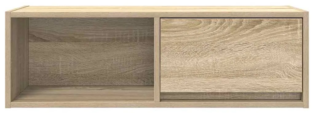 2 db sonoma tölgy színű szerelt fa TV-szekrény 80x31x25,5 cm