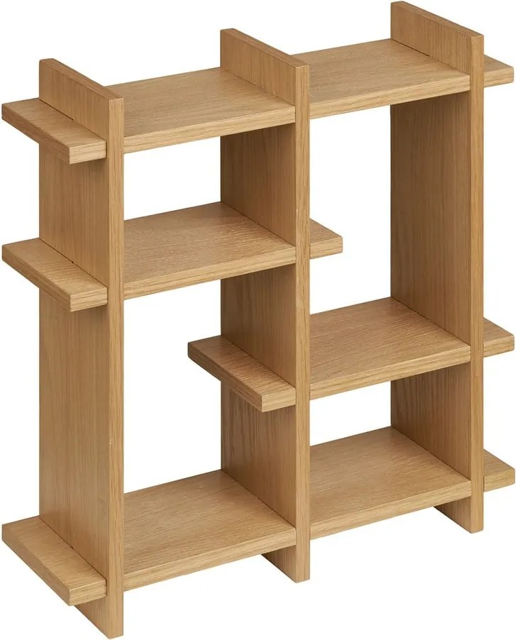 Natúr színű többszintes fali polc tölgyfa dekorral 40 cm Olsberg – House Nordic