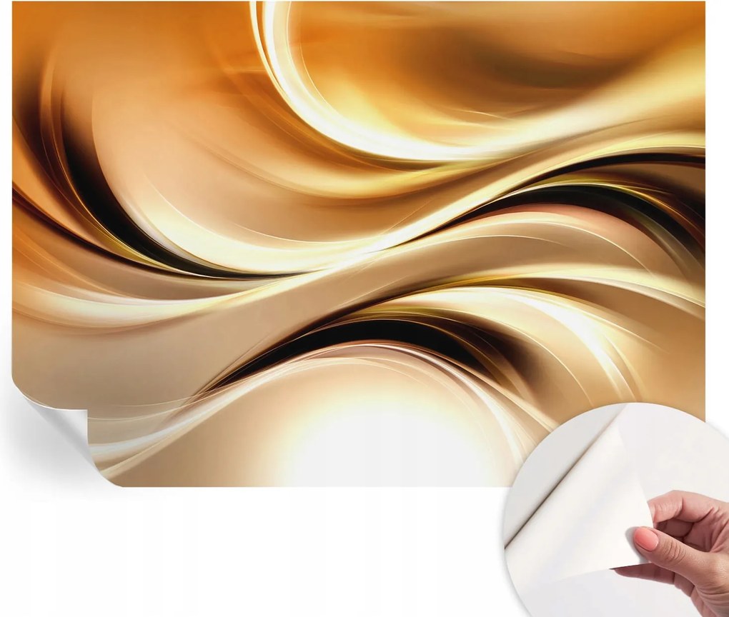 Öntapadós Dekoratív Fotótapéta Hálószobába Folyékony vonalak 208x146 cm