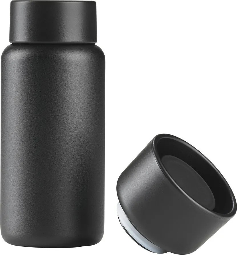 Fekete rozsdamentes acél termobögre 400 ml Singles – Zone