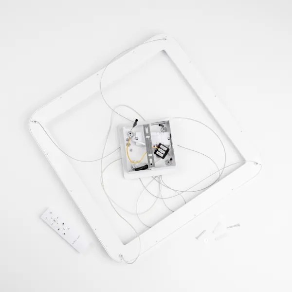 Brilagi - LED dimmelhető kábelre függeszthető csillár FALCON SLIM LED/50W/230V 50x50 cm fehér + távirányító