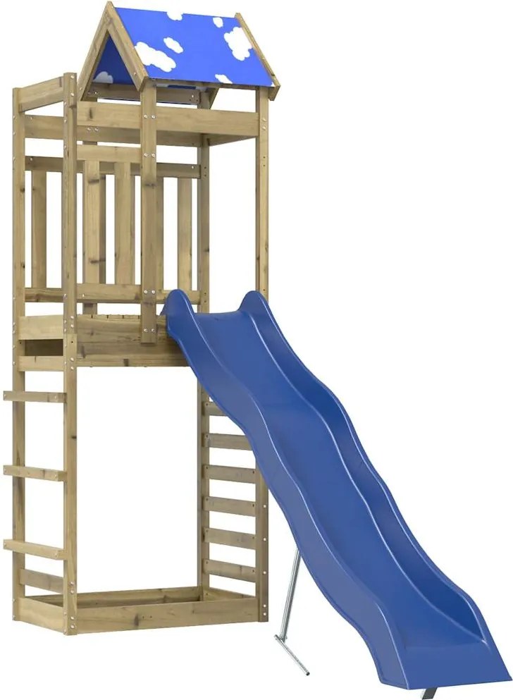 vidaXL impregnált fenyőfa kültéri játszószett