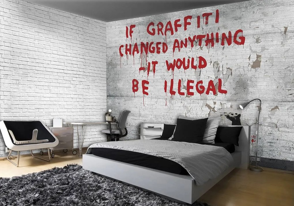 Fotótapéta - Graffiti felirat (152,5x104 cm)