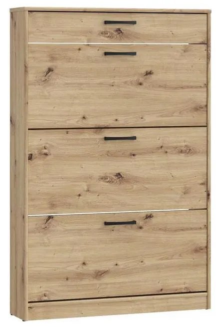 Cipőtároló KAVI artisan tölgy