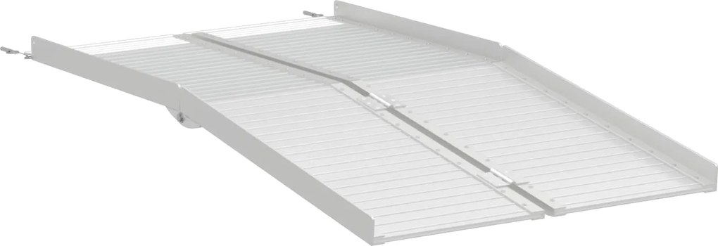 vidaXL Kerekesszék rámpa 270 kg Ezüst 92 x 73 x 5 cm Alumínium