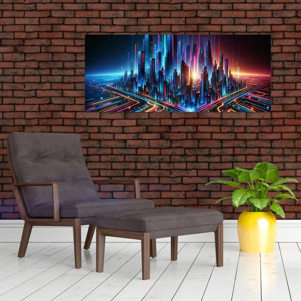 Kép - A jövő városa (120x50 cm)