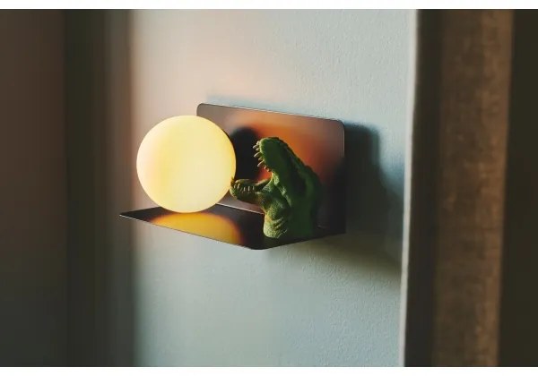 Nordlux - Fali lámpa polccal LILIBETH 1xE14/25W/230V fekete