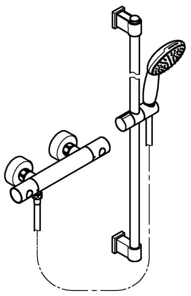 GROHE 34857000 - Termosztátos zuhanycsaptelep PRECISION GET 12” fényes króm