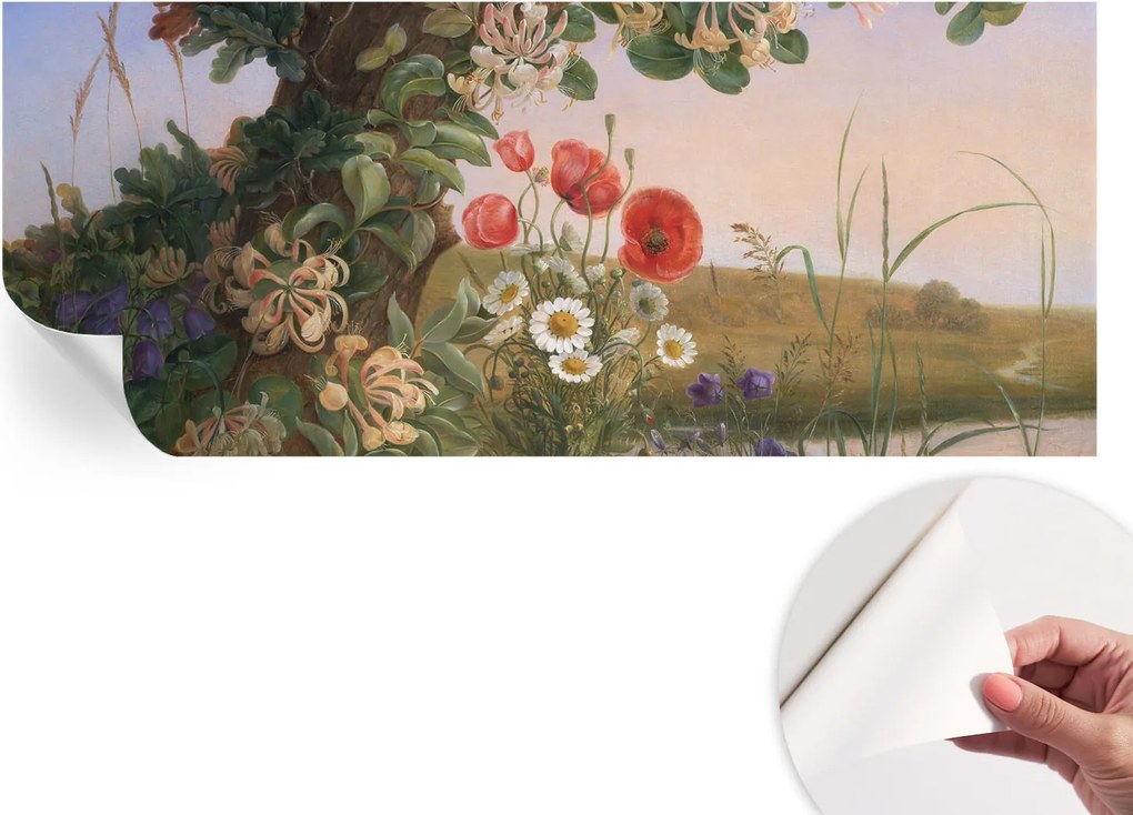Öntapadós Stílusos Fotótapéta Dekoratív Virágos idill 250x104 cm
