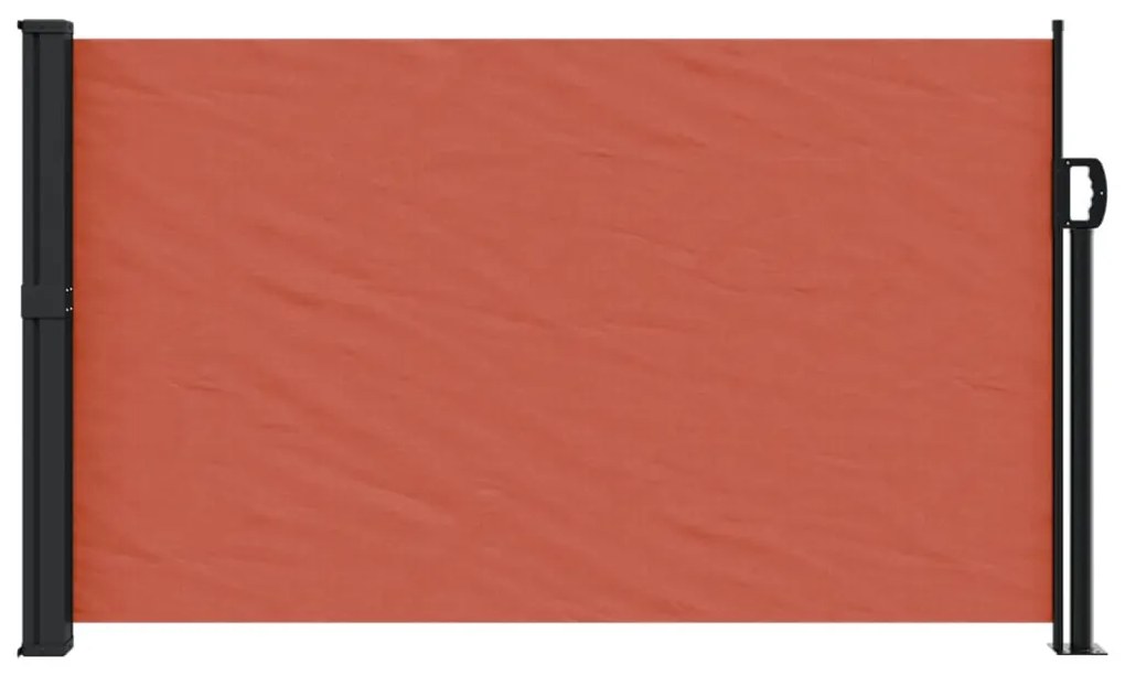 terrakotta behúzható oldalsó napellenző 120 x 600 cm