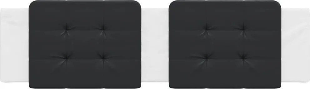 fekete és fehér műbőr fejtámla párna Zadar 180 cm