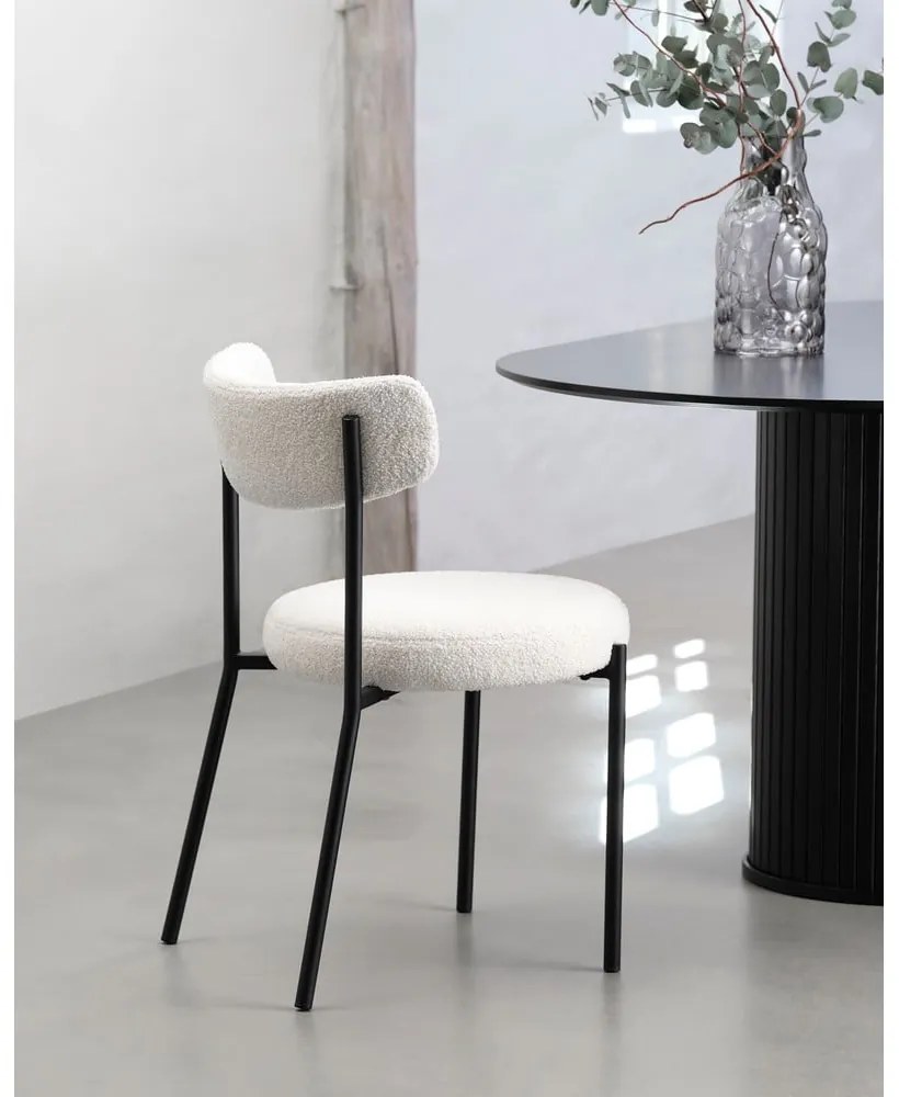 Fehér étkezőszék szett 2 db-os Gimli – Unique Furniture