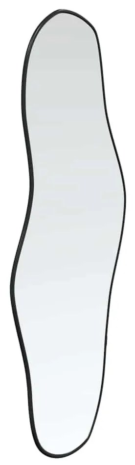 fekete falitükör 90x40 cm