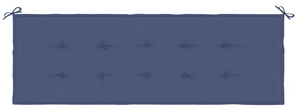 tengerészkék oxford szövet kerti padpárna 150x50x4 cm