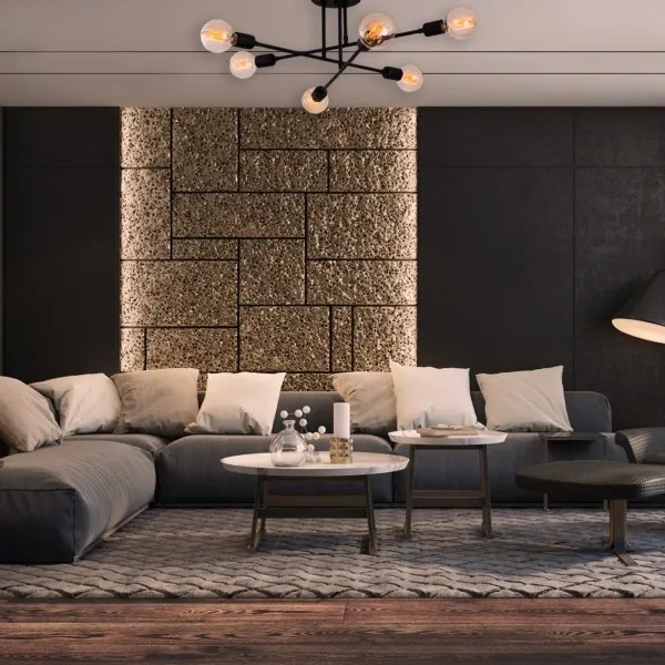 Csillár FLOWER 6xE27/40W/230V