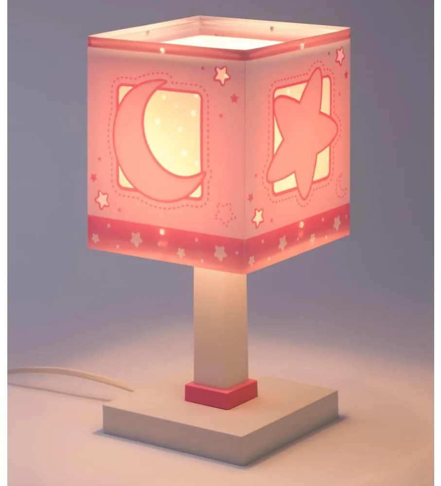 Dalber 63231NS - LED gyereklámpa MOONLIGHT 1xG4/4W/230V rózsaszín